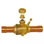 ITE kogelkraan 1/2" soldeer + schräder